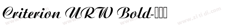 Criterion URW Bold字体转换